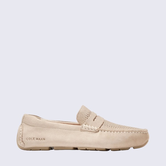 Men\'s Cole Haan Grand Laser Penny Driver in Sesame/Dune. C37302